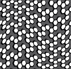 vector geometric hexagon seamless pattern background