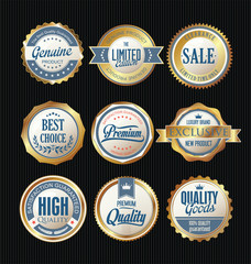Luxury sale golden labels collection