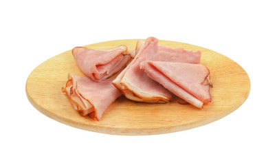 slices of pork ham