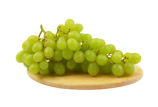bunch of white grapes