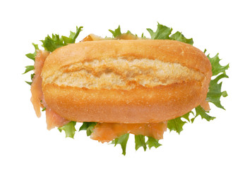 sandwich with smoked salmon