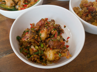 Fried soft shell crab with salt and pepper