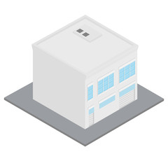 Isometric building icon