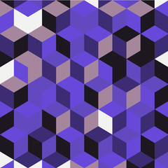 Abstract colorful geometric background, illustration of cubic shapes