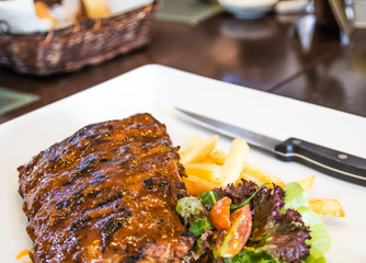 Barbeque steak