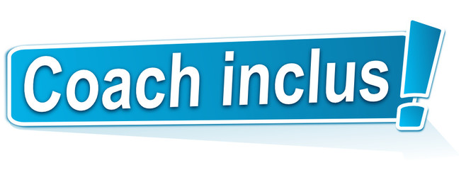 coach inclus sur étiquette bleue