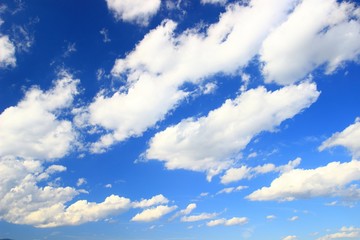 Clouds on blue sky