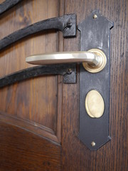 Alte T&uuml;rklinke Gold Metall