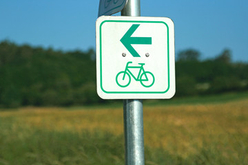 sign bike way