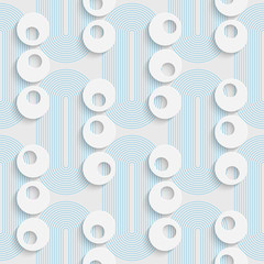 Naklejki  Seamless Wrapping Pattern. Abstract Tracery Background