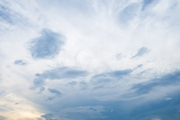 Clouds with blue sky background