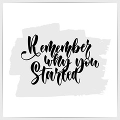 Hand lettering motivational quote 