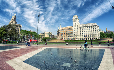 Placa de Catalunya in Barcelona