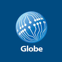 vector logo globe