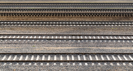 Parallel railway tracks