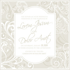 Wedding invitation and save the date cards