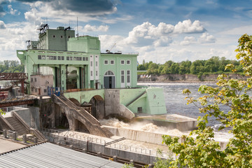 hydroelectric power station on the Volkhov River