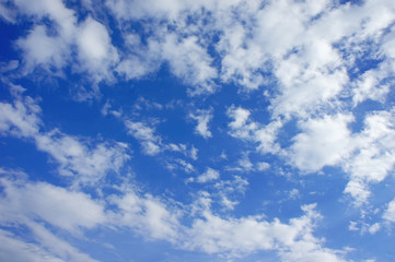 white cloud and blue sky summer background
