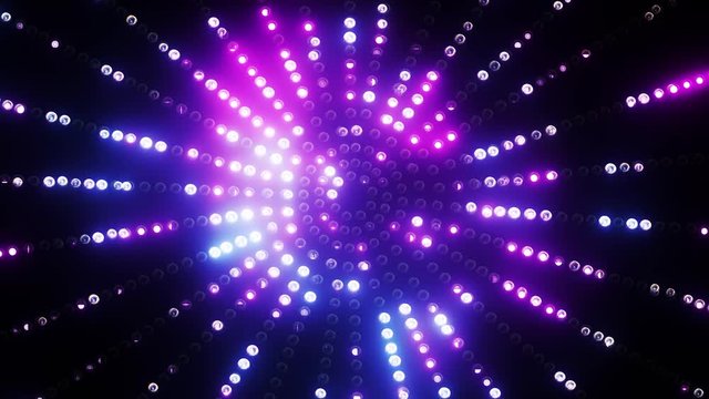 Pink-blue animated round led background