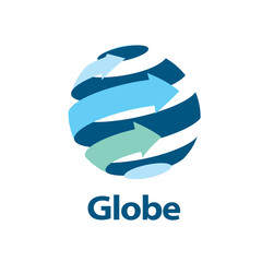 vector logo globe