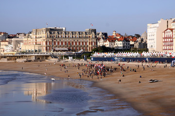 Fototapeta premium surf games in biarritz