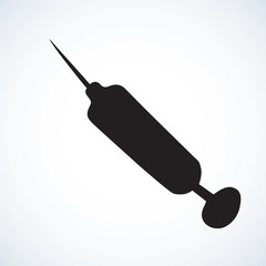 Syringe. Vector drawing