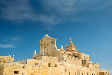 Fototapeta premium Gozo Cathedral, Victoria (Rabat), Malta