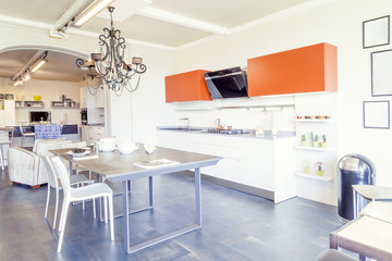 modern beautiful apartment in new luxury home interior