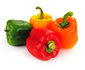 Multi-coloured paprika