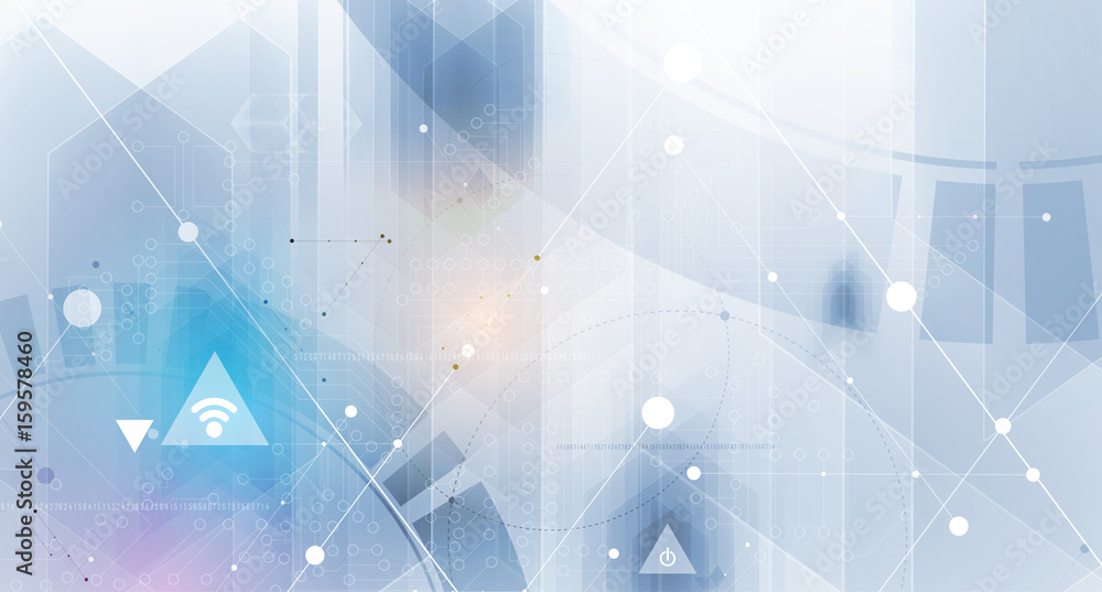 Leinwandbilder abstract internet computer technology business solution for presentation concept