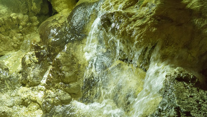Inside Ialomitei cave, Bucegi mountains, Romania, Bucegi National Park