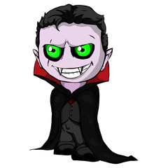 Isolated illustration of a dracula