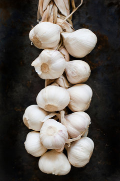 Cloves of fresh garlic