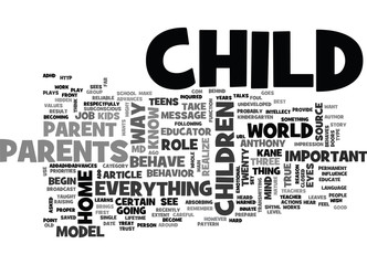 YOUR JOB AS A ROLE MODEL TEXT WORD CLOUD CONCEPT