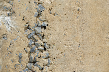 Old wall of the abandoned