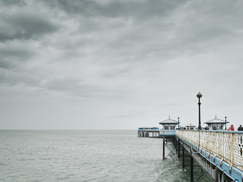 Side view of Llandudno pier, Conwy County Borough, Wales