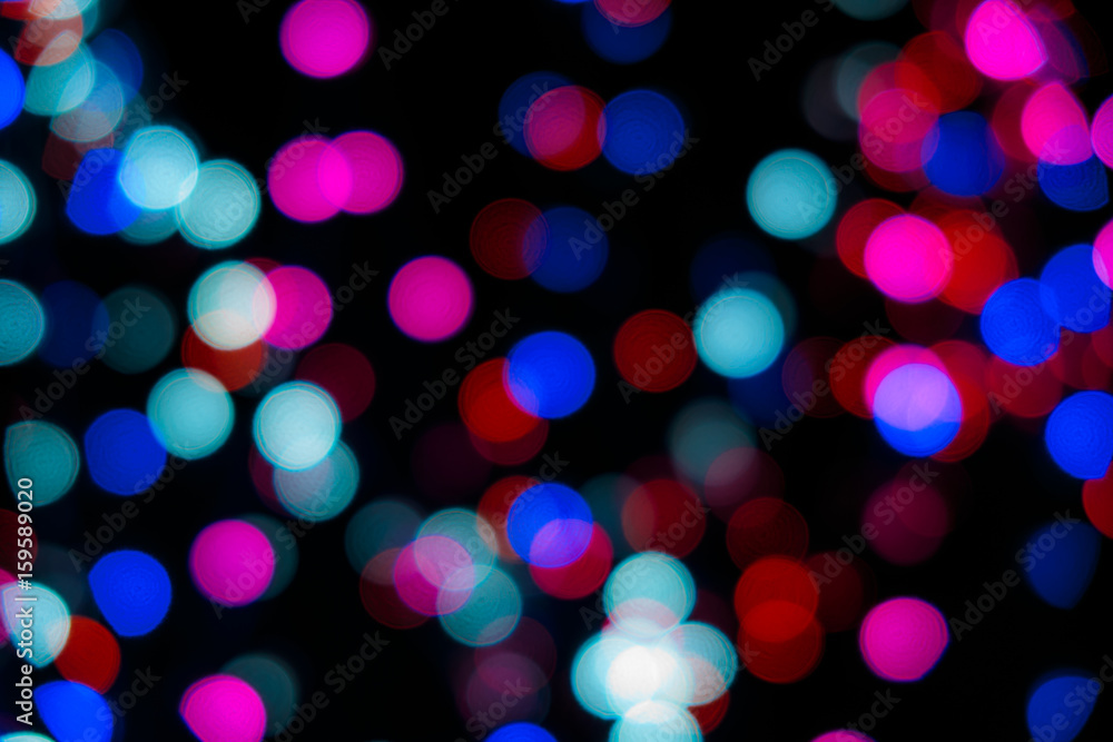Poster abstract background with bokeh