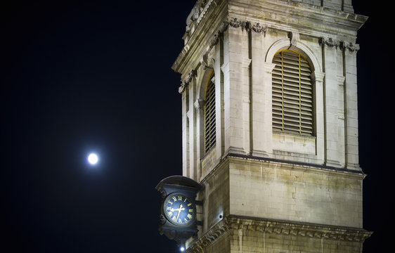 St Mary Le Bow Church Tower, London, England, UK