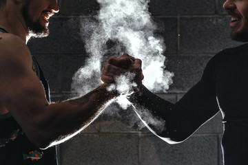 Young athlete practicing crossfit training