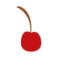 Cherries sweet fruits icon vector illustration graphic design