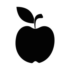 Apple fresh fruit icon vector illustration graphic design