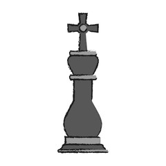 bishop chess icon image vector illustration design sketch style