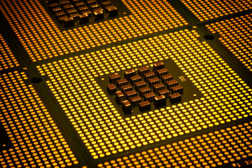 computer processors as background.