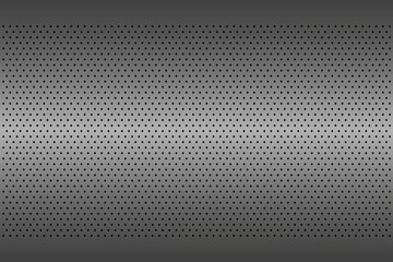 Perforated metal texture, aluminium grating, abstract background, vector illustration