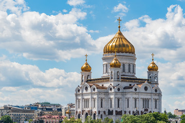 Fototapeta na wymiar The Orthodox Cathedral in Moscow. Church.