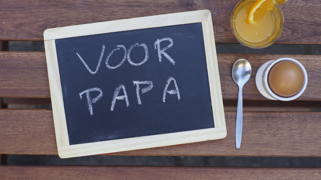 For dad written in Dutch