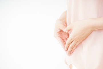 Young woman becoming pregnant