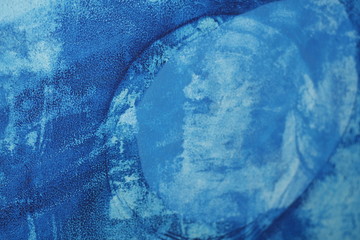 Abstract artistic  blue oil color background
