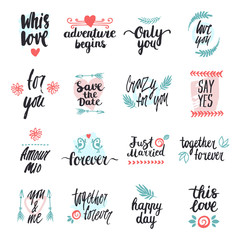 wedding phrases, words of love
