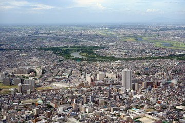葛飾・金町駅・水元公園遠景
